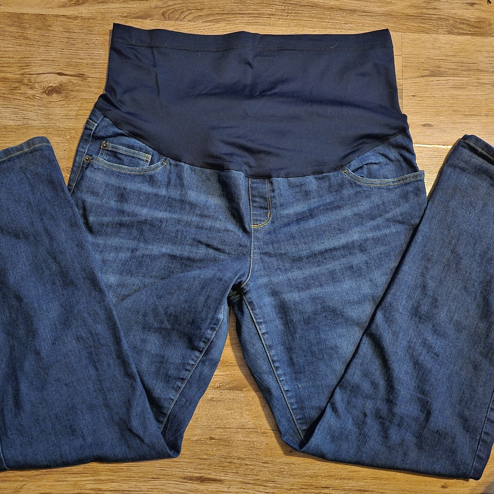 Liz Lange  Women's Dark Blue Maternity Jeans.